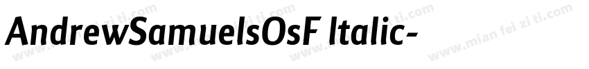 AndrewSamuelsOsF ltalic字体转换